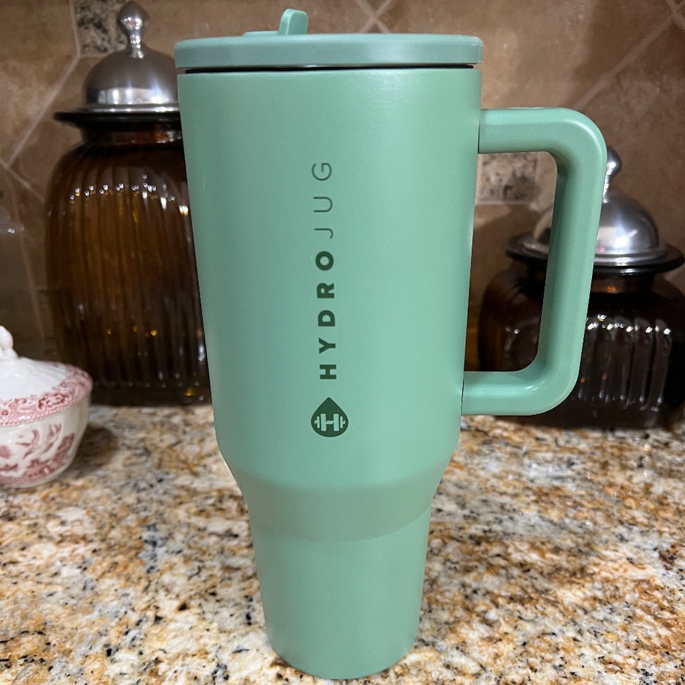 HydroJug Traveler 40oz Sage Green Tumbler EUC